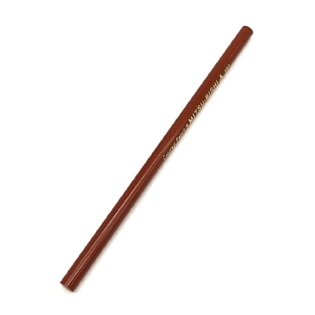 Amazon | 三菱鉛筆 色鉛筆880 赤茶色 20 H.K880B.20 | 鉛筆